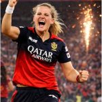 Nadine de Klerk celebrates a match-winning performance for RCB Women during WPL 2026