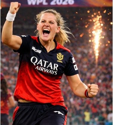 Nadine de Klerk celebrates a match-winning performance for RCB Women during WPL 2026