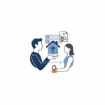 Minimalist editorial illustration showing a professional exchange between a tenant and a landlord (parent/relative) with a house icon, a Rupee symbol, and a document with a question mark, symbolizing the new mandatory relationship disclosure for HRA claims in India.