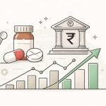 Cipla and Bajaj Finserv stocks displayed on a financial dashboard highlighting pharma and banking sector trends amid mixed market conditions